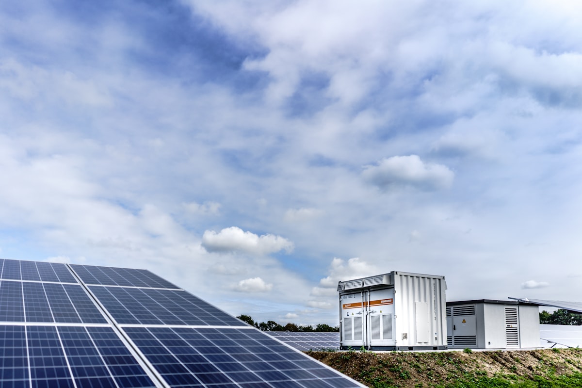 Solar panels and battery storage